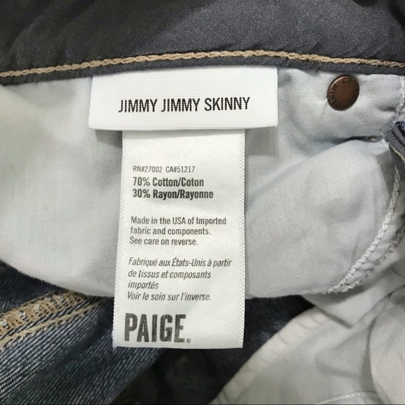 Paige Jimmy Jimmy Skinny Jeans Size 29 - Picture 4 of 14